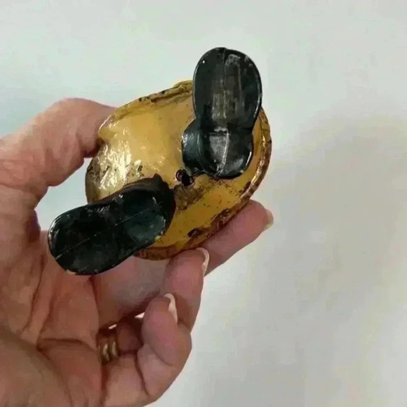 Vintage Santa Clause‎ Resin Hard Plastic Blown Ornament Father Christmas 7" Tall - Picture 4 of 4